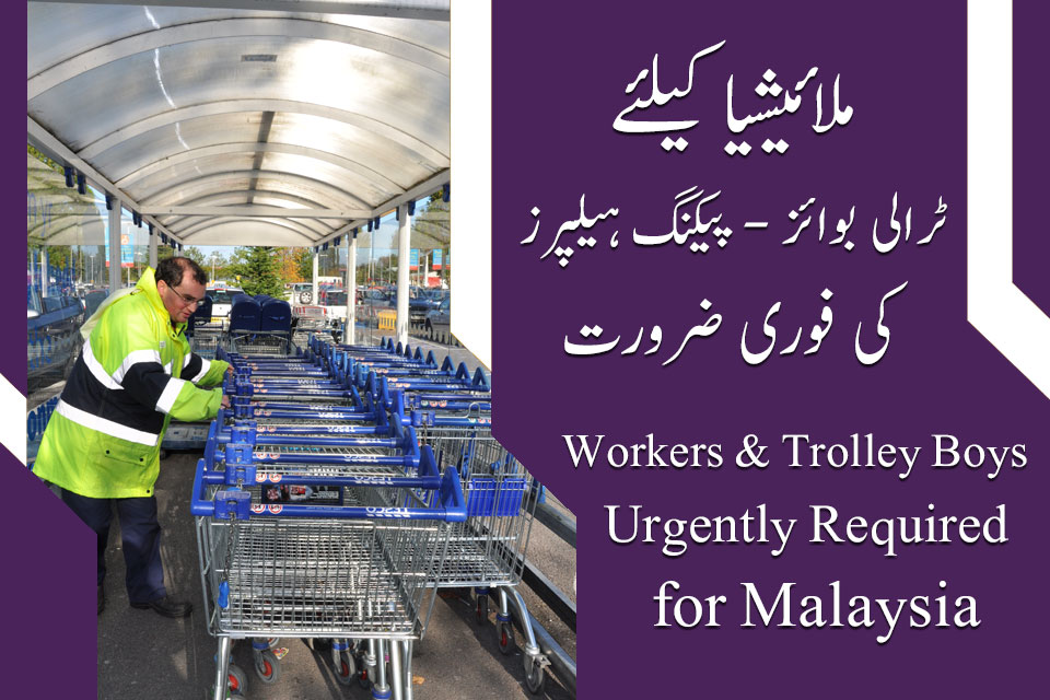 Malaysia Trolley Boy and Packing Helpers Jobs